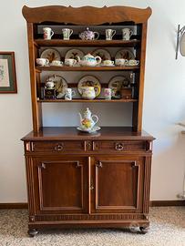 Mobile con piattaia in legno massello