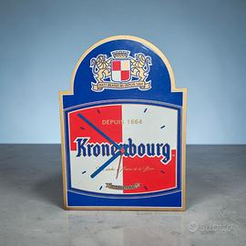 Orologio parete pubblicitario birra Kronenbourg 