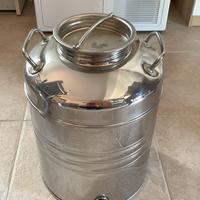 Fusto Inox Sansone 20 L con rubinetto