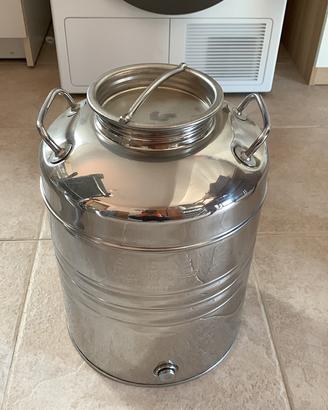 Fusto Inox Sansone 20 L con rubinetto