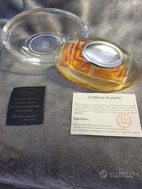 Portaoggetti / fermacarte con inserto in argento