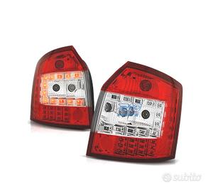 FANALI AUDI A4 B6 AVANT 00-04 LED ROSSO CROMATO