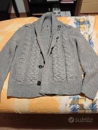 giacca in lana grigia