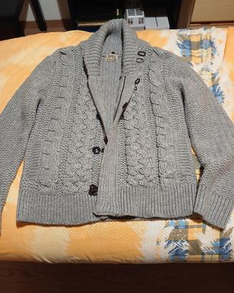 giacca in lana grigia
