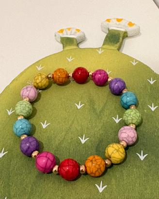 Bracciale elastico multicolor