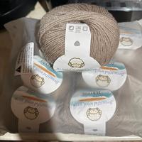 gomitoli lana di alpaca grigio chiaro 