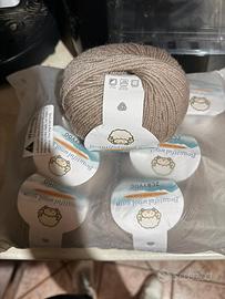 gomitoli lana di alpaca grigio chiaro 