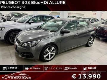 Peugeot 308 BlueHDi 130 S&S Allure FINANZIABILE