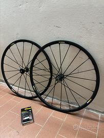 Set ruote 28 bici corsa mavic exalith SL pro