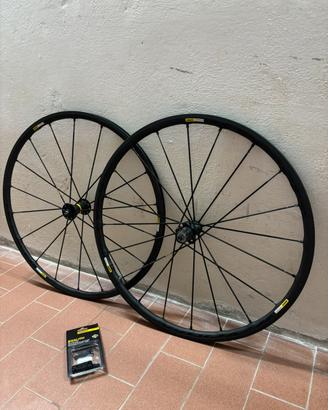 Set ruote 28 bici corsa mavic exalith SL pro