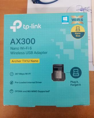 Mini Adattatore USB Wireless WI-FI 6 AX 300