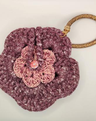 Borsellino gioiello artigianale all’uncinetto – pe