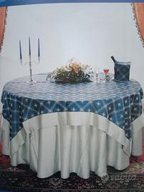 stock tovaglie rotonde 3 mt e tovaglioli grigi