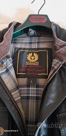 Giacca vintage BELSTAFF pelle nera taglia L