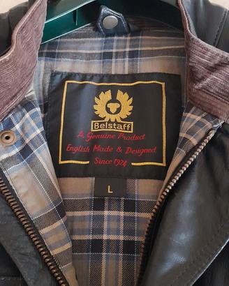 Giacca vintage BELSTAFF pelle nera taglia L