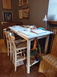 Tavolo americano con 4 sedie
