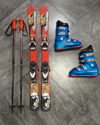 Sci+Scarponi+Bastoni, completo da neve 
