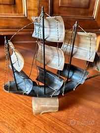 VELIERO ANTICO IN MADREPERLA