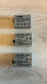 3 batteria Canon LP-E5 compatibili