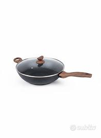 Padella wok Sambonet 32cm  NUOVA + coperchio