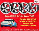 4 cerchi Porsche Fuchs 6x15 7x15 911 -1989 914 6 9
