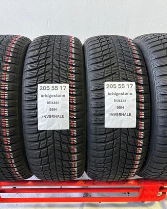 4 gomme 205 55 17 Bridgestone invernale
