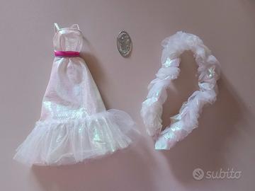 Vestito + stola + ciondolo Barbie Crystal (1984)