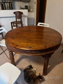Tavolo legno rotondo