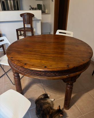 Tavolo legno rotondo