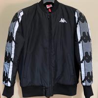 Giacca bomber kappa big logo reflective black grey