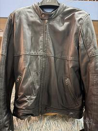 Giacca moto Spidi Mack pelle tg 58 + paraschiena