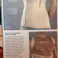 Supporto ortopedico dorso-lombare per uomo e donna