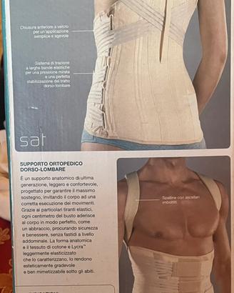 Supporto ortopedico dorso-lombare per uomo e donna