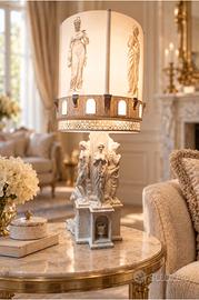 Lampada con paralume in litofania
