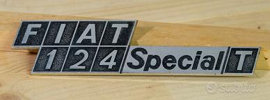 TARGHETTA IN METALLO FIAT 124 SPECIAL T