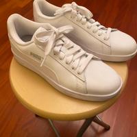 Scarpe bianche, Puma smash V2 L bianche,mis 40,5