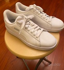 Scarpe bianche, Puma smash V2 L bianche,mis 40,5