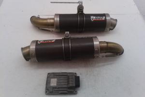 Ducati Monster 696 scarico terminale marmitta mivv