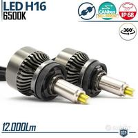 Kit Full LED H16 Luce Potente 360° 12.000LUM 6500K