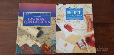 Manuali di decorazione e biglietti con carta