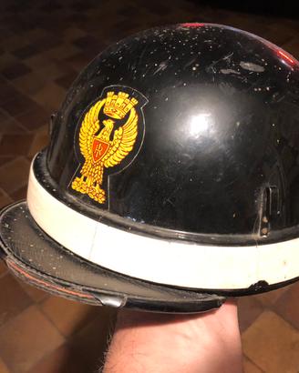 Casco polizia stradale epoca e vigili urbani Roma