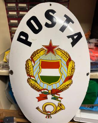 Insegna POSTA ungherese originale 1957–1990