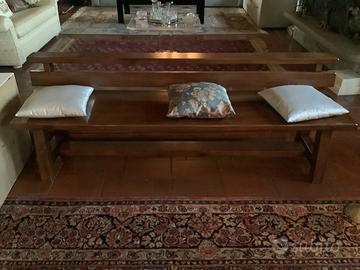 Panca in legno pregiato