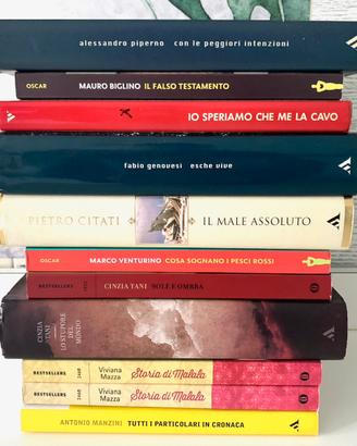 11 libri di autori italiani edizioni Mondadori