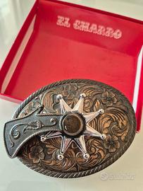 Fibbia El Charro Vintage con Scatola Originale