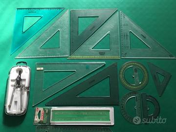 Set disegno tecnico casa scuola lavoro ufficio