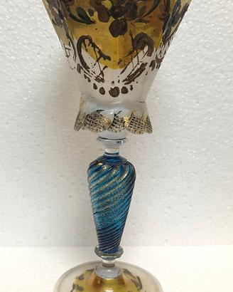 MURANO ANTICO museale tipetto veneziano calice oro