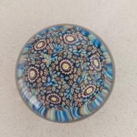 Fermacarte in vetro di Murano anni 70 con murrine