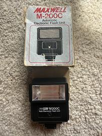 Fotocamera Agfa + Flash Maxwell M-200C con scatola