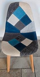 sedia moderna patchwork - 6 sedie